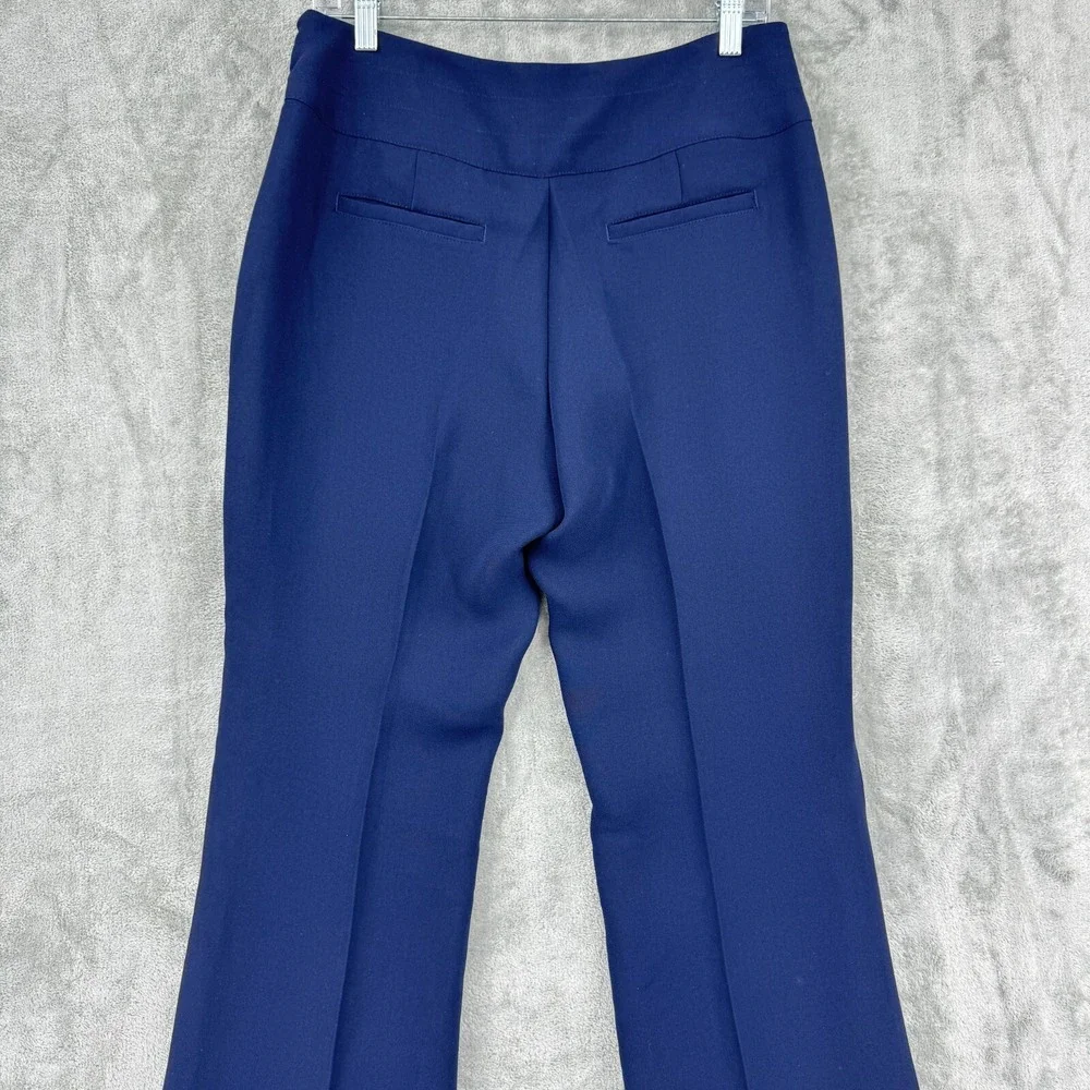 Cabi Pants  8 Curvy PR Trouser Boot Cut Career Classic Navy‎ Blue 117 Minimalist